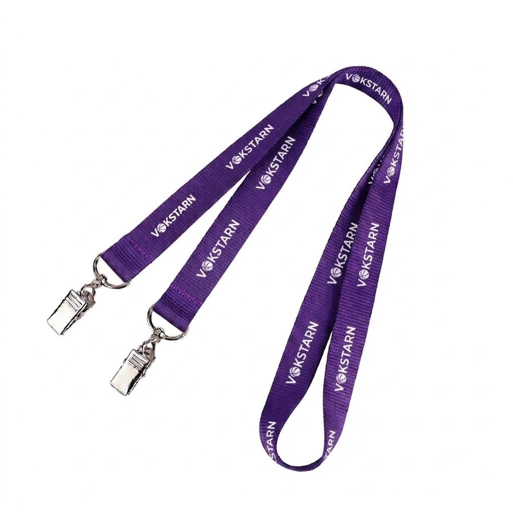 Open Ended Polyester Lanyard w/ Dual Clips gallery 4