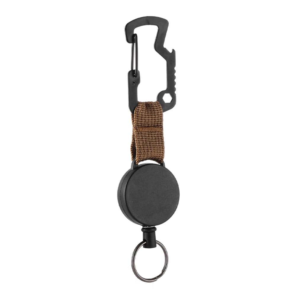Retractable Carabiner Badge Reel w/ Keyring gallery 2